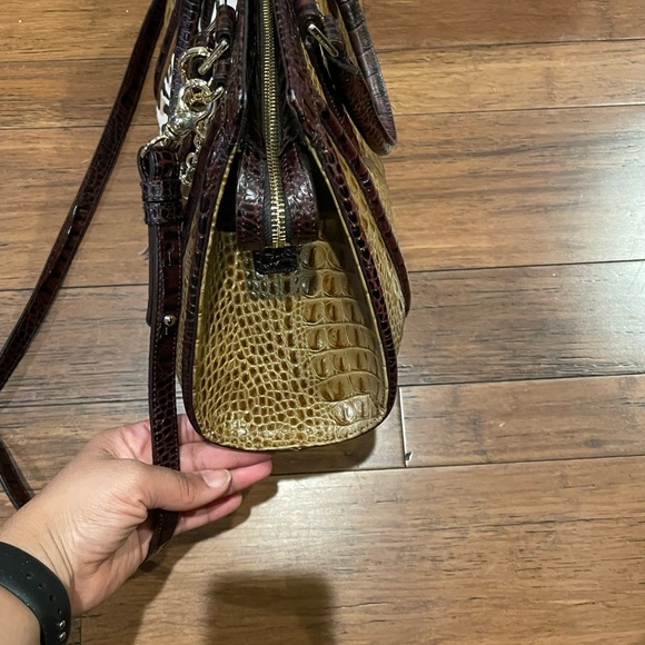 BRAHMIN Arden Satchel Tan Capella Purse Handbag - Picture 5 of 5